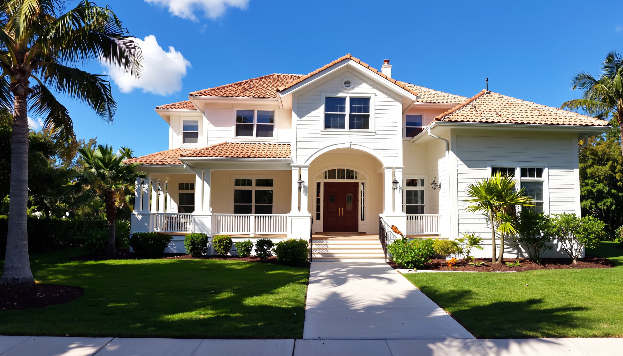 Pensacola, FL home seamless gutters